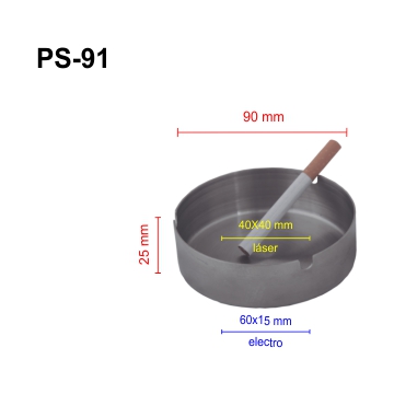 CENICERO EN ACERO INOXIDABLE | Articulos Promocionales