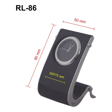 RELOJ METÁLICO CROMADO Y ESMALTADO | Articulos Promocionales