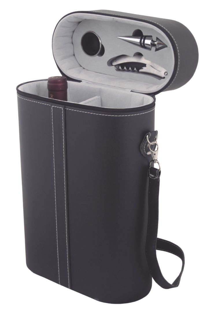 Estuche de curpiel para botellas de vino | Articulos Promocionales