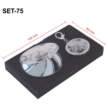 SET DE ESPEJO Y PORTABOLSAS METÁLICO  | Articulos Promocionales