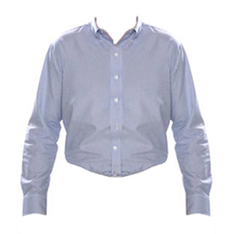 Camisa Oxford mil rayas manga larga para caballero | Articulos Promocionales