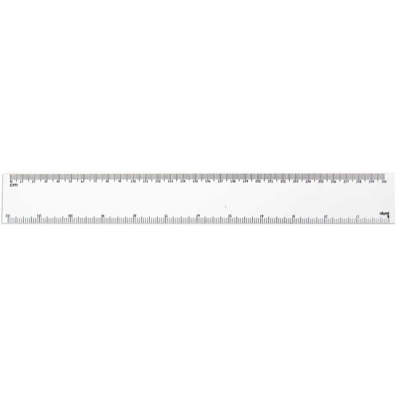Regla blanca 30 cm | Articulos Promocionales