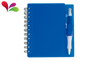 LIBRETA DE NOTAS CON PLUMA Y WIRE-O | Articulos Promocionales