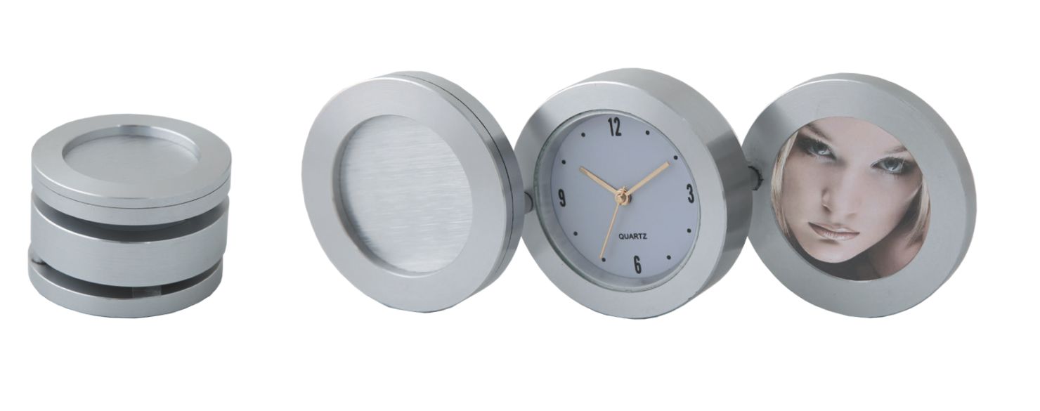 Reloj de aluminio con portarretrato | Articulos Promocionales