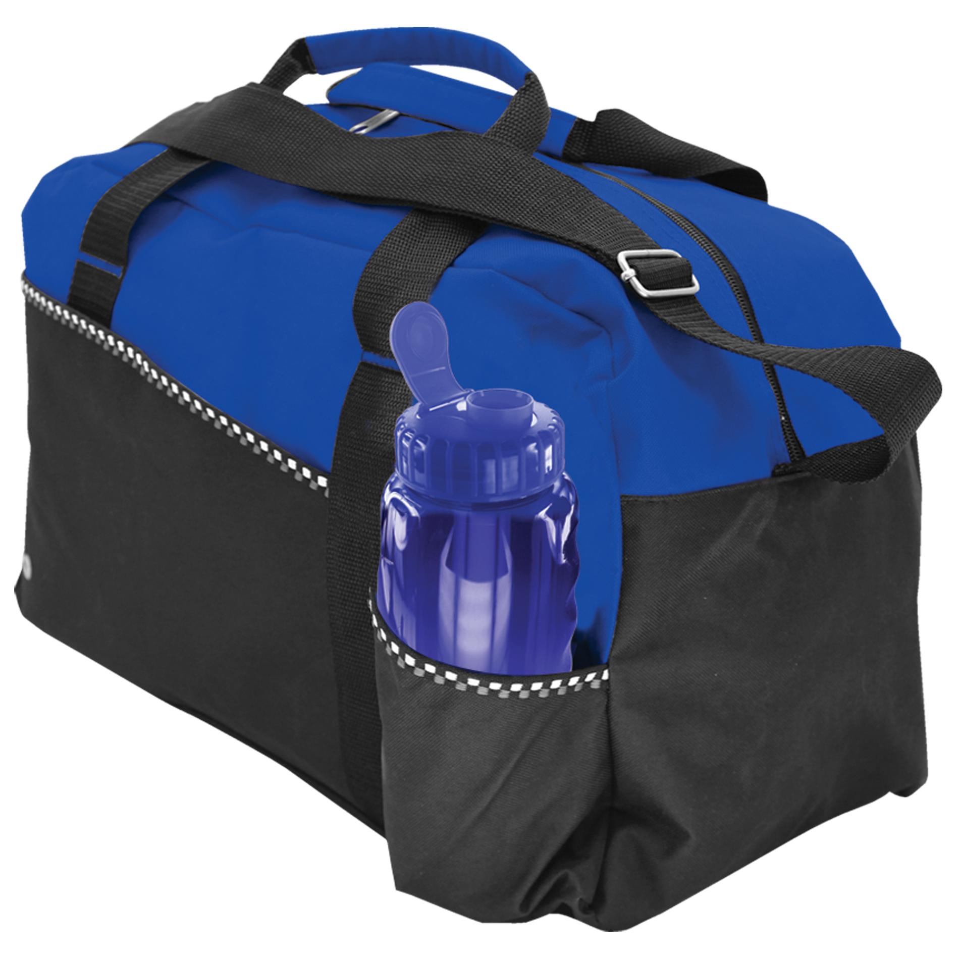 MALETA POLIESTER CON BOLSA FRONTAL GYM | Articulos Promocionales