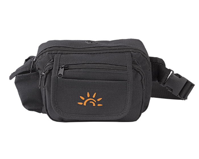 CANGURERA AJUSTABLE CON BOLSA LATERAL ABEO | Articulos Promocionales