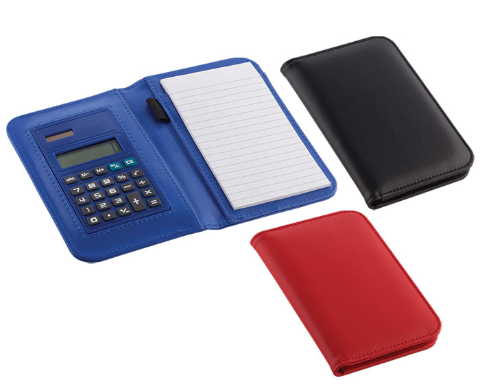 LIBRETA CON CALCULADORA SAMPDORIA | Articulos Promocionales