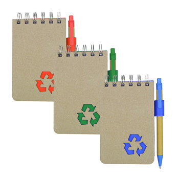 LIBRETA CON PLUMA "ORGANIC" | Articulos Promocionales