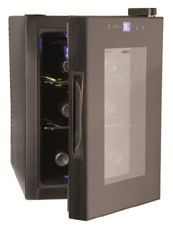 ENFRIADOR - CONSERVADOR DE VINOS MARCA HAIER CON CAPACIDAD DE 6 BOTELLAS | Articulos Promocionales