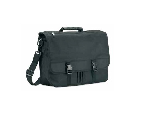 PORTAFOLIO CON 2 COMPARTIMIENTOS INTERNOS, BOLSA EXTERIOR Y CINTA PARA COLGAR | Articulos Promocionales
