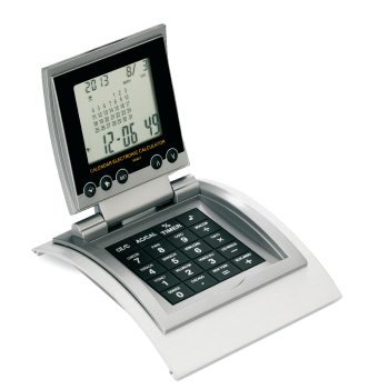 RELOJ CON CALCULADORA,  HORARIO MUNDIAL Y CALCULADORA  | Articulos Promocionales