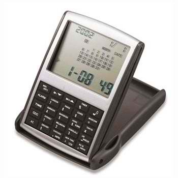 RELOJ CON CALCULADORA, HORARIO MUNDIAL Y ALARMA  | Articulos Promocionales