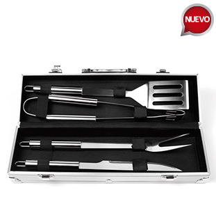 Set BBQ de 4 piezas Asiago. | Articulos Promocionales