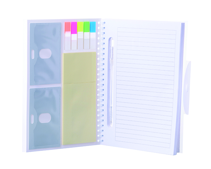 LIBRETA CON BROCHE Y ESPIRAL BIANY | Articulos Promocionales