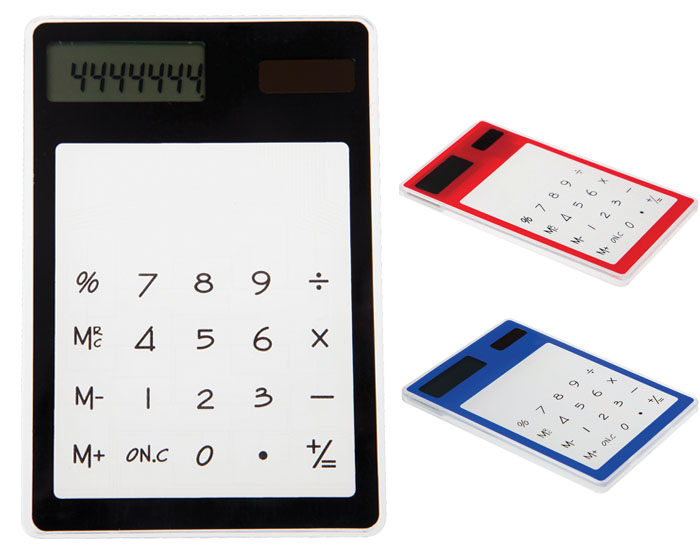 CALCULADORA TRANSPARENTE SOLARIS | Articulos Promocionales