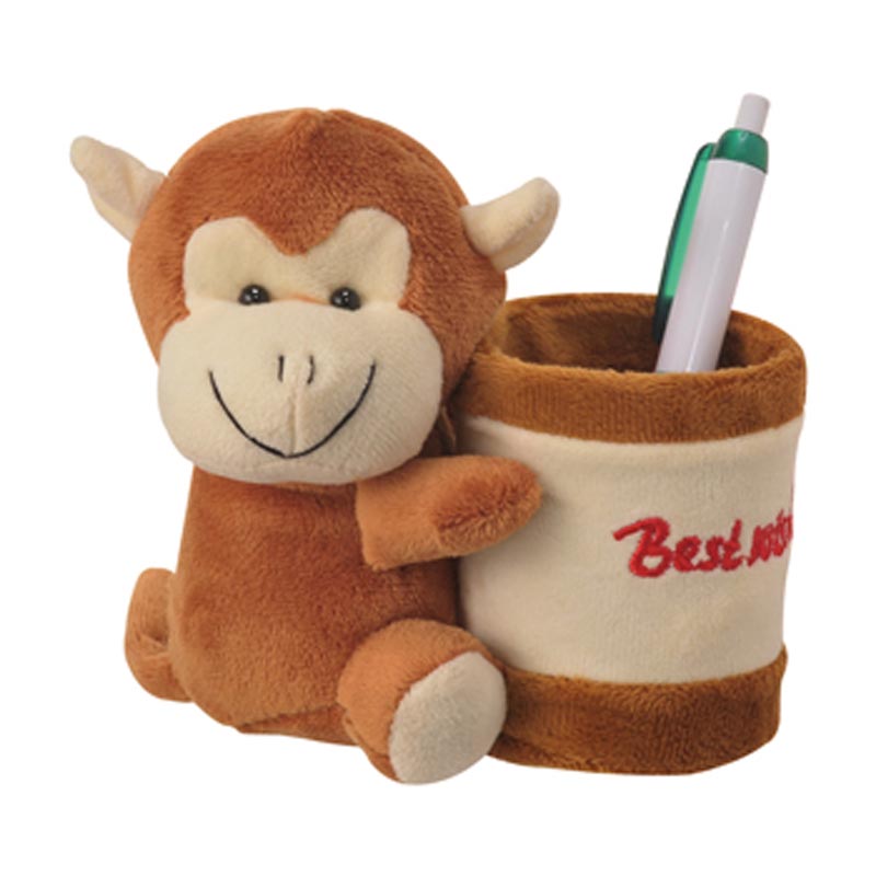 PORTA LAPICES DE PELUCHE MODELO MONITO | Articulos Promocionales