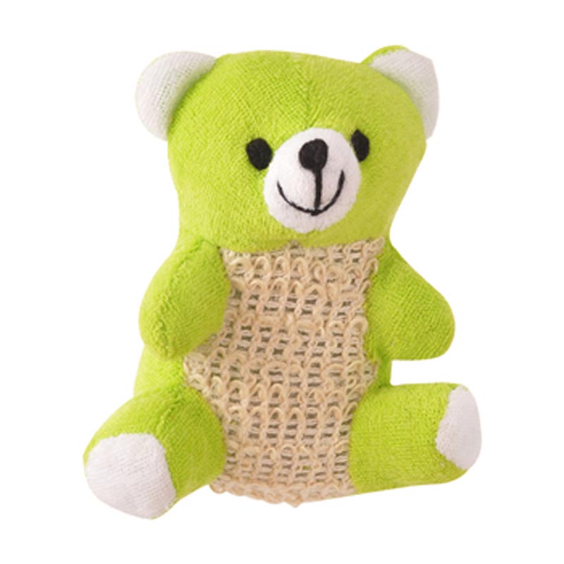 PELUCHE CON ESPONJA PARA BAÑO "OSITO MECATE" | Articulos Promocionales