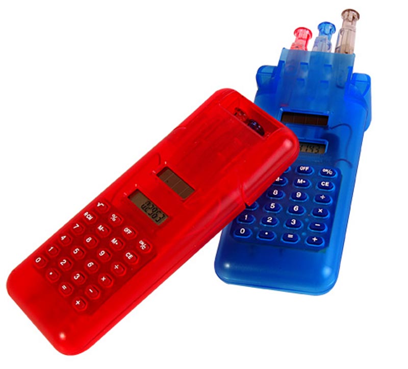 ESTUCHE DE PLUMAS CON CALCULADORA | Articulos Promocionales