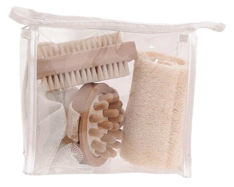 SET DE BAÑO TRANSPARENTE | Articulos Promocionales