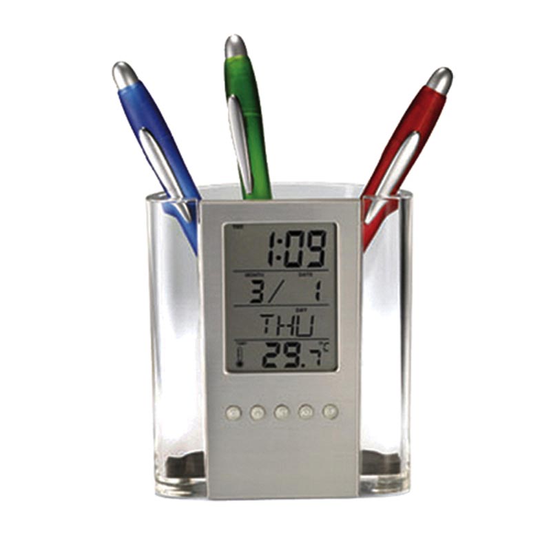 PORTA LAPICES RELOJ CALENDARIO | Articulos Promocionales