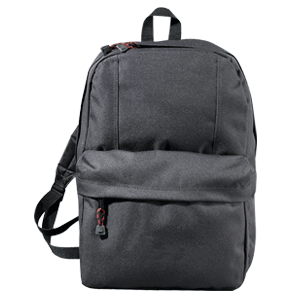 MOCHILA POLIEST C/BOLSA FRONTAL NIZA NEG | Articulos Promocionales