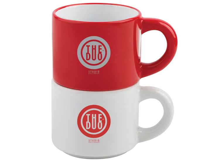 DUO DE TAZAS CERAMICA BICOLOR DUPPLA | Articulos Promocionales