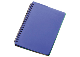 LIBRETA CON FORROS DE PLASTICO RIGIDO | Articulos Promocionales