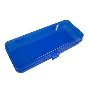 Lapicera escolar transparente azul | Articulos Promocionales