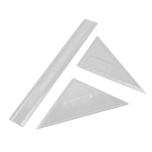 Juego de Geometría de Plástico | Articulos Promocionales