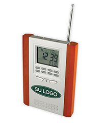 Radio de escritorio con reloj | Articulos Promocionales