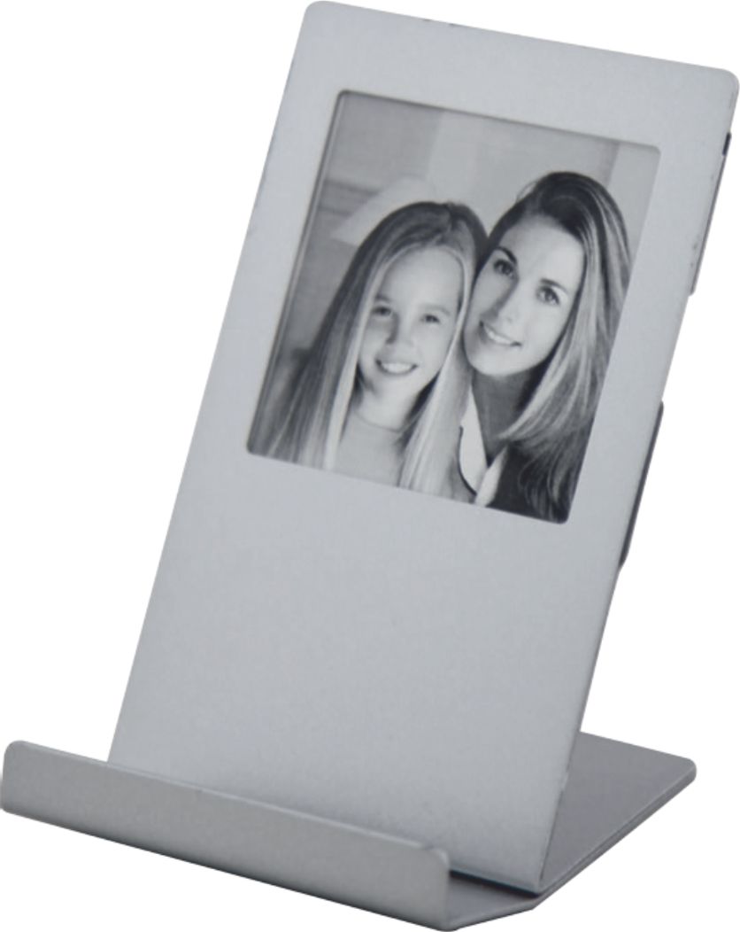 Porta retrato de aluminio con base para celular  | Articulos Promocionales