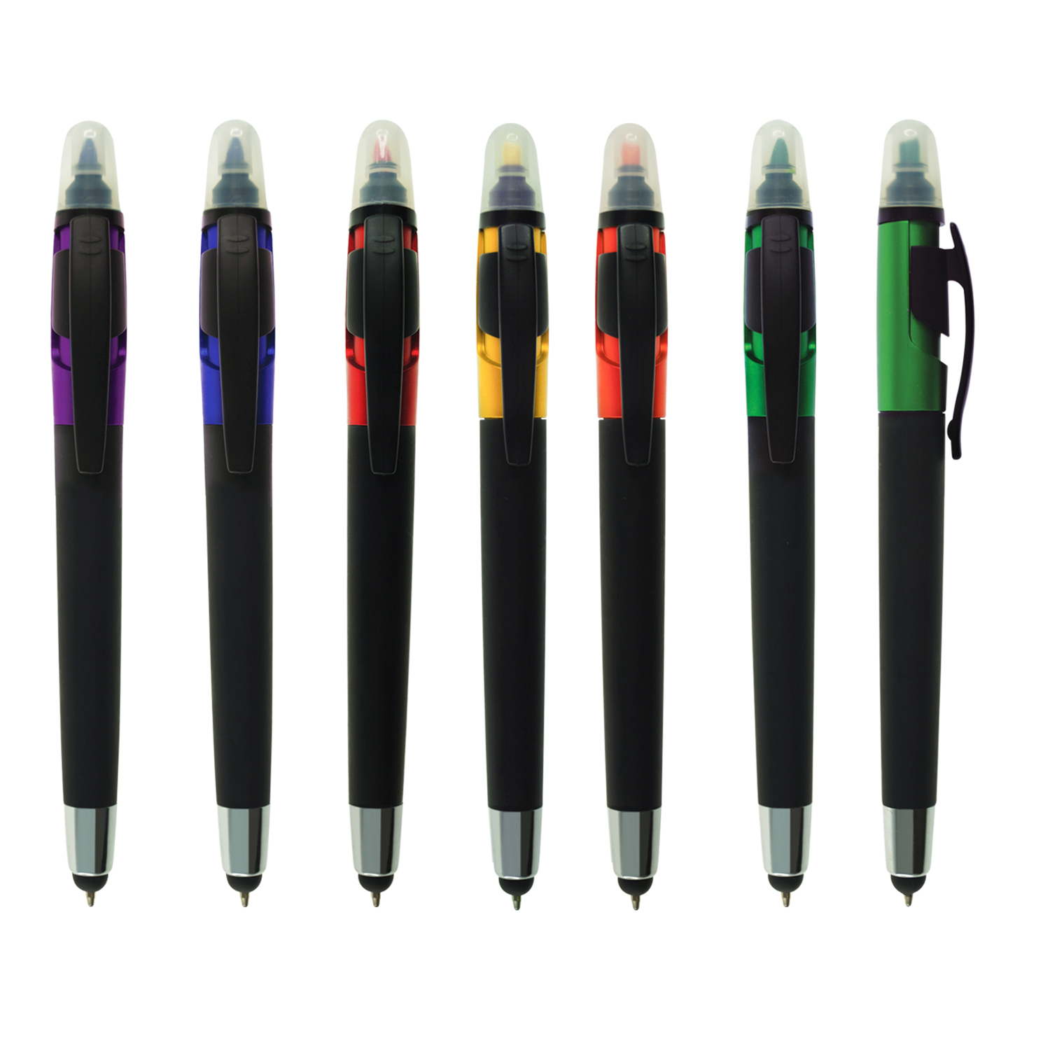 PLUMA CON PUNTERO STYLUS Y RESALTADOR "GALA" | Articulos Promocionales