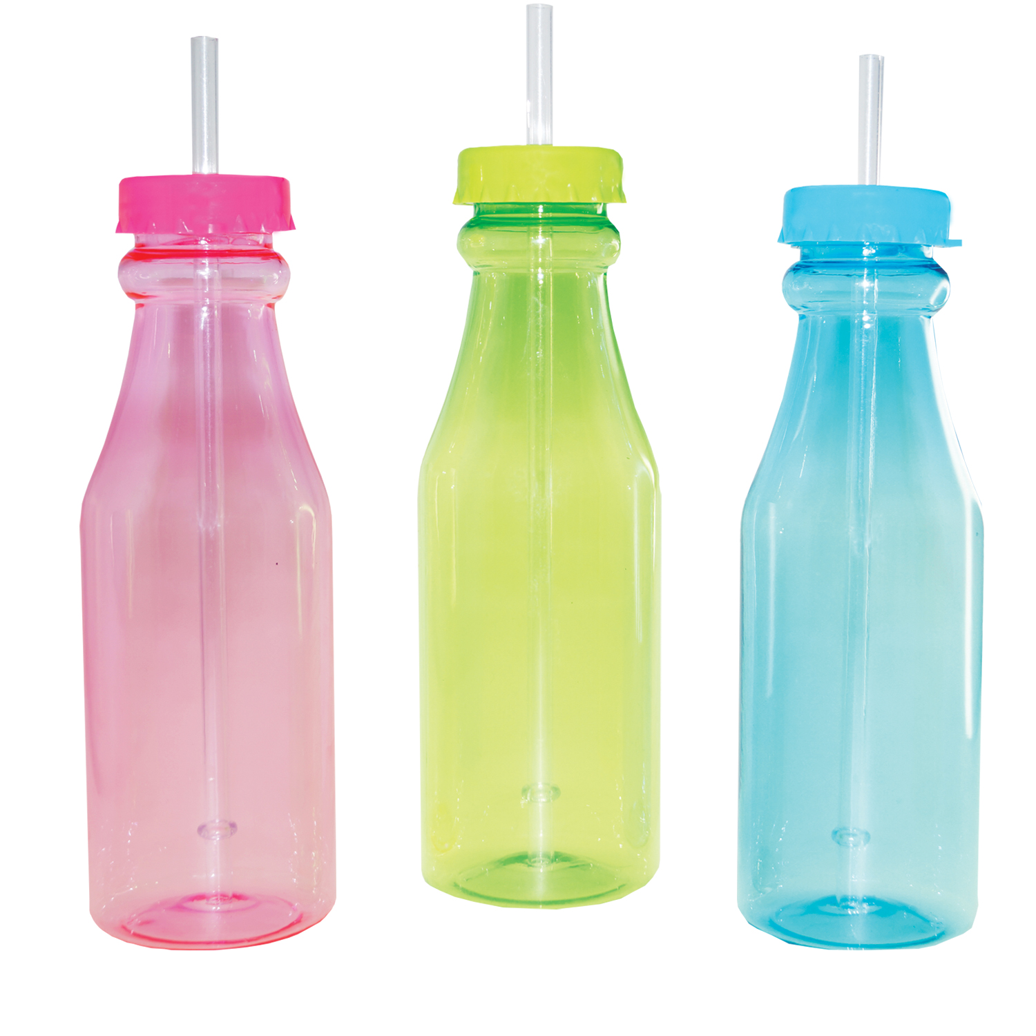 Botella con popote "Soda" | Articulos Promocionales