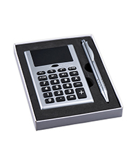 Set de Calculadora y pluma Gaudí caj | Articulos Promocionales