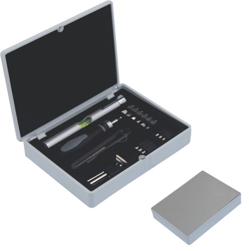Set de herramientas con estuche y placa de aluminio | Articulos Promocionales