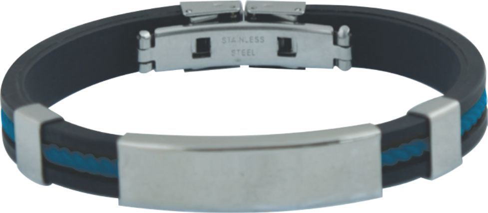 Pulsera de caucho con accesorios metálicos | Articulos Promocionales