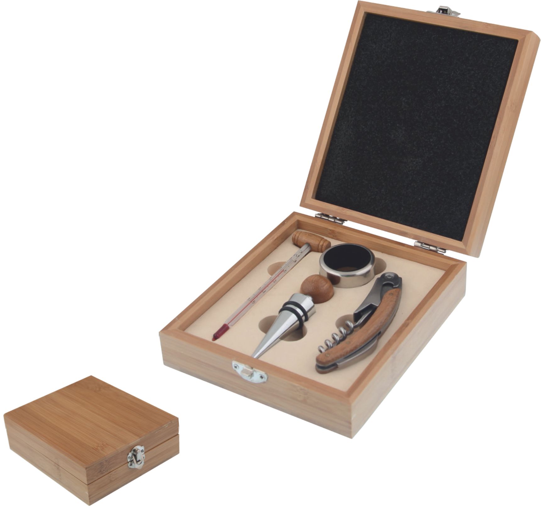 Set de accesorios metálicos para vino | Articulos Promocionales