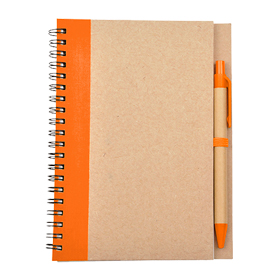 LIBRETA BIO DEGRADABLE CON PLUMA (stock) | Articulos Promocionales
