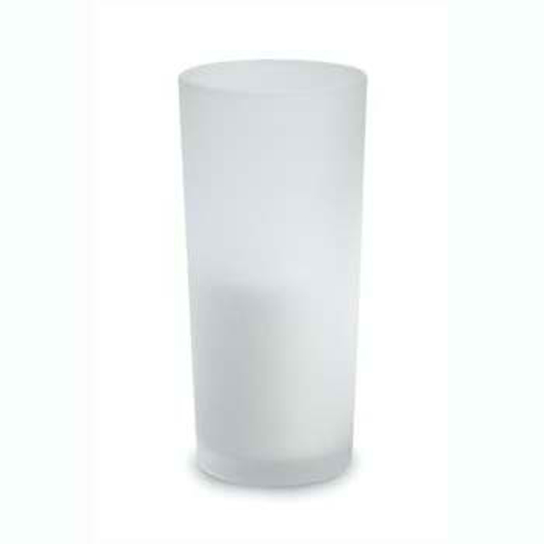VELA ELECTRONICA QUE SIMULA FUEGO CON VASO DE CRISTAL Y LUZ AMARILLA | Articulos Promocionales