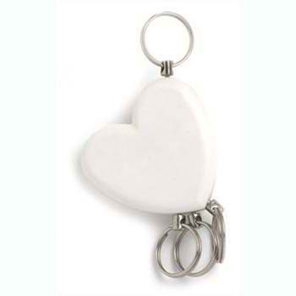 LLAVERO EN FORMA DE CORAZON C/4 ARGOLLAS DESPREN | Articulos Promocionales