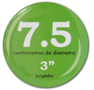 Botón publicitario 7.5 | Articulos Promocionales