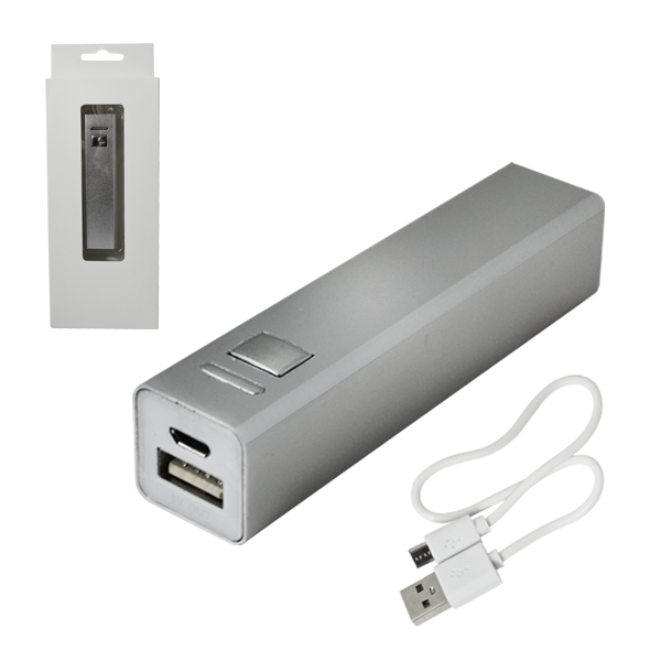 Power bank metálica (Stock) | Articulos Promocionales