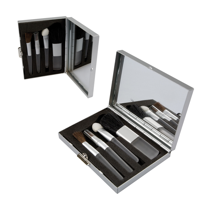 SET MAQUILLAJE 5PZAS C/ESPEJO PETITE  | Articulos Promocionales