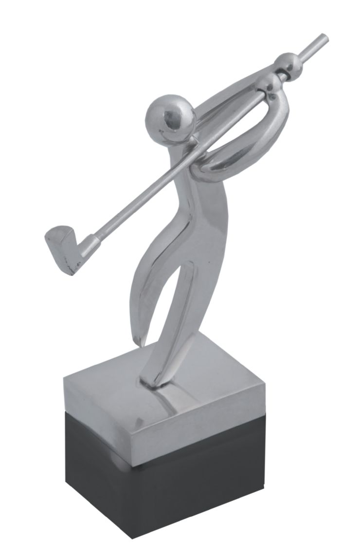 Trofeo en metal cromadoy base de resina | Articulos Promocionales