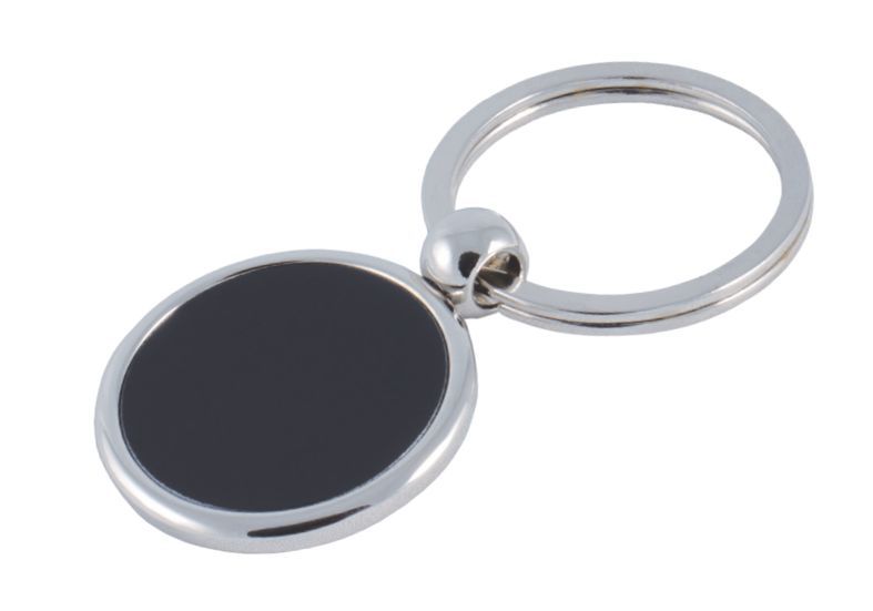 Llavero metálico con placa negra | Articulos Promocionales