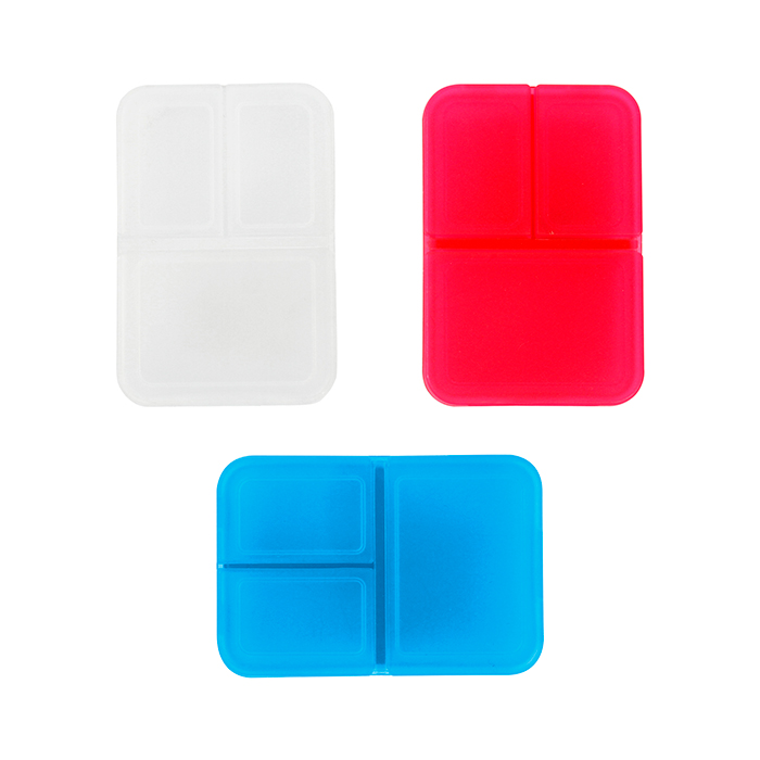 Pastillero con tres compartimentos. | Articulos Promocionales