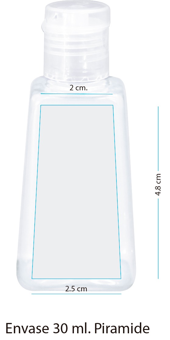 Envase piramide 30 ML | Articulos Promocionales
