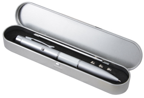 BOLIGRAFO METALICO CON APUNTADOR LASER | Articulos Promocionales