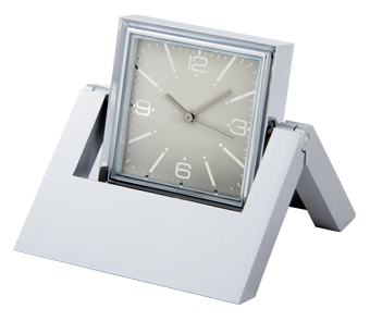 RELOJ Y PORTARRETRATO METALICO GIRATORIO | Articulos Promocionales