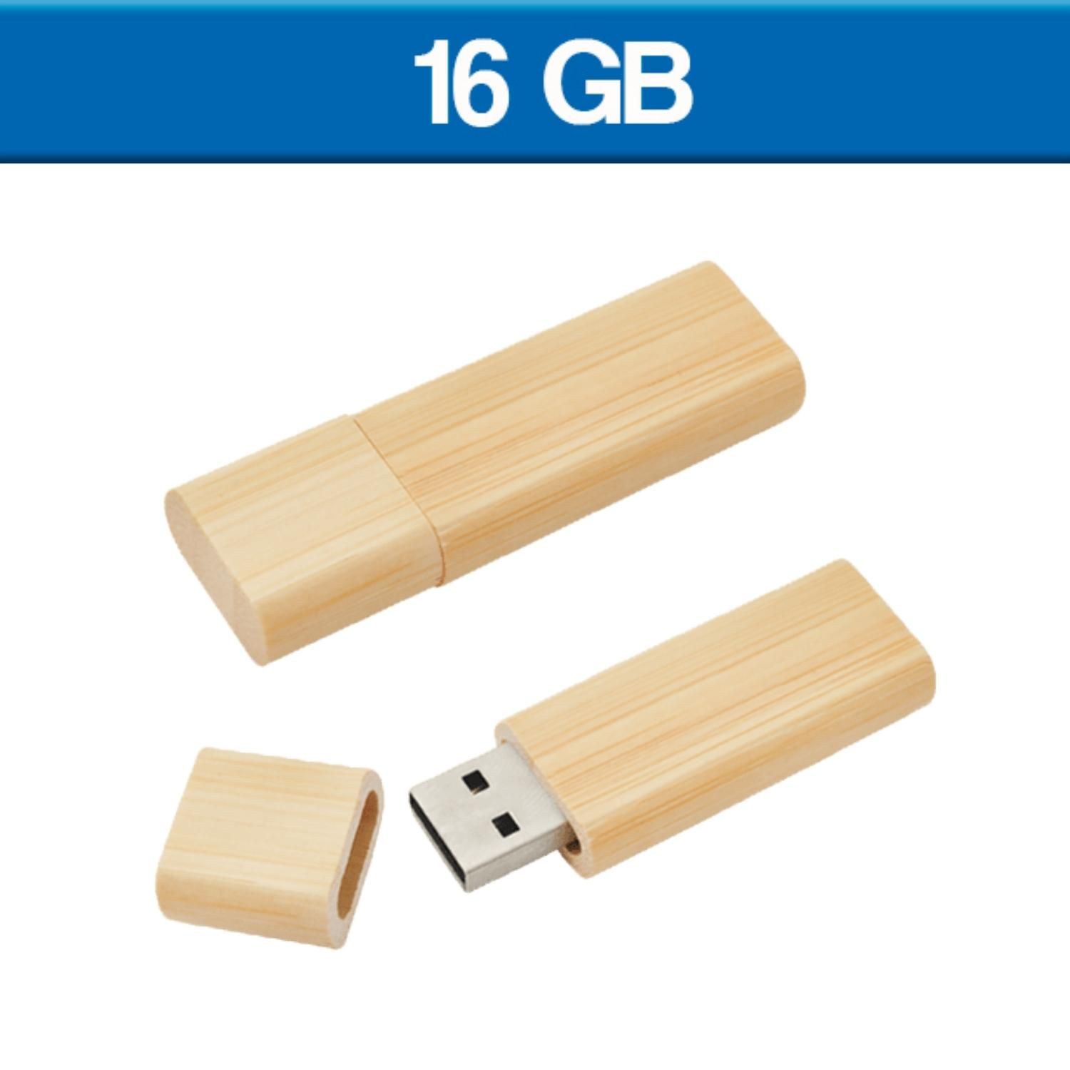 USB Ecológica de bamboo 16 GB | Articulos Promocionales